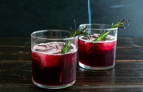 The Art of Smoking non alcoholic drinks: Sparkling Smoked Rosemary with Brooklyn Brewed Sorrel mixer recipe