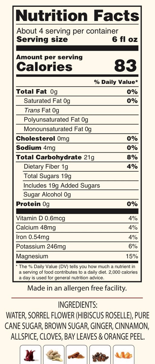 Order 2 bottles of 25 oz Nonalcoholic Sorrel Mocktail Sept edition